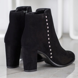 Evento Klasické kožené boty černý 2