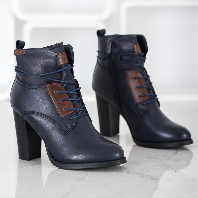 Evento Tmavě modré boty na sloupku námořnická modrá modrý 1