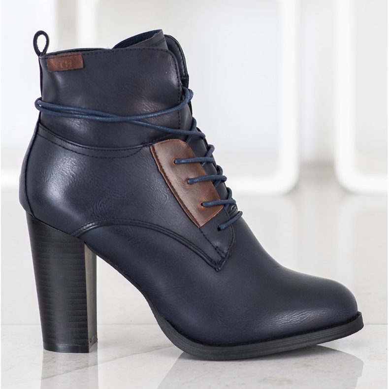 Evento Tmavě modré boty na sloupku námořnická modrá modrý 2