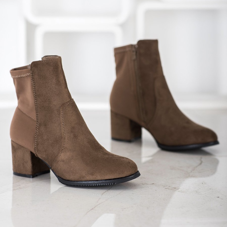 J. Star hnědé boty hnědý 1