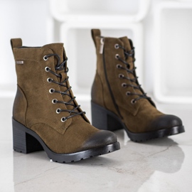 Semišové boty VINCEZA vícebarevný zelená 1