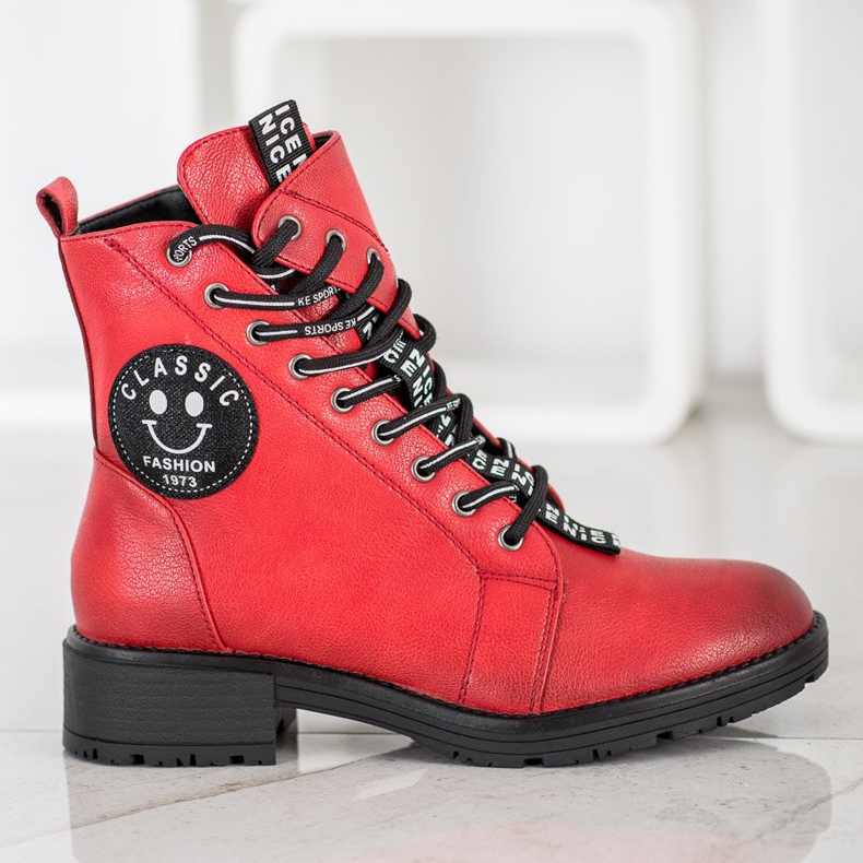 VINCEZA Red Trappers červené 2