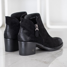 Semišové boty VINCEZA černá 2