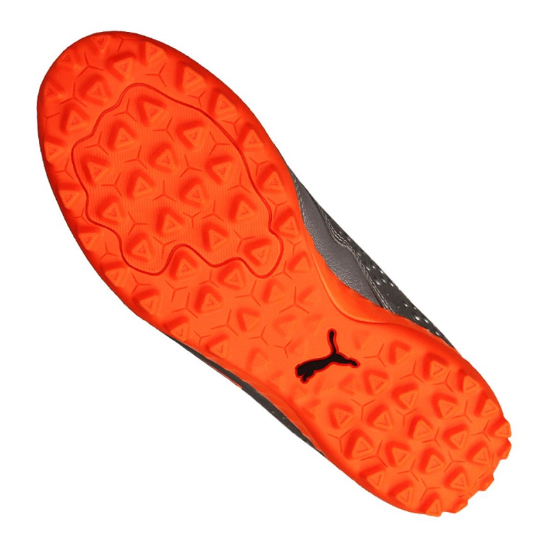 Kopačky Puma One 3 Lth Tt M 104745-01 zelená, oranžová, šedá/stříbrná stříbro 2