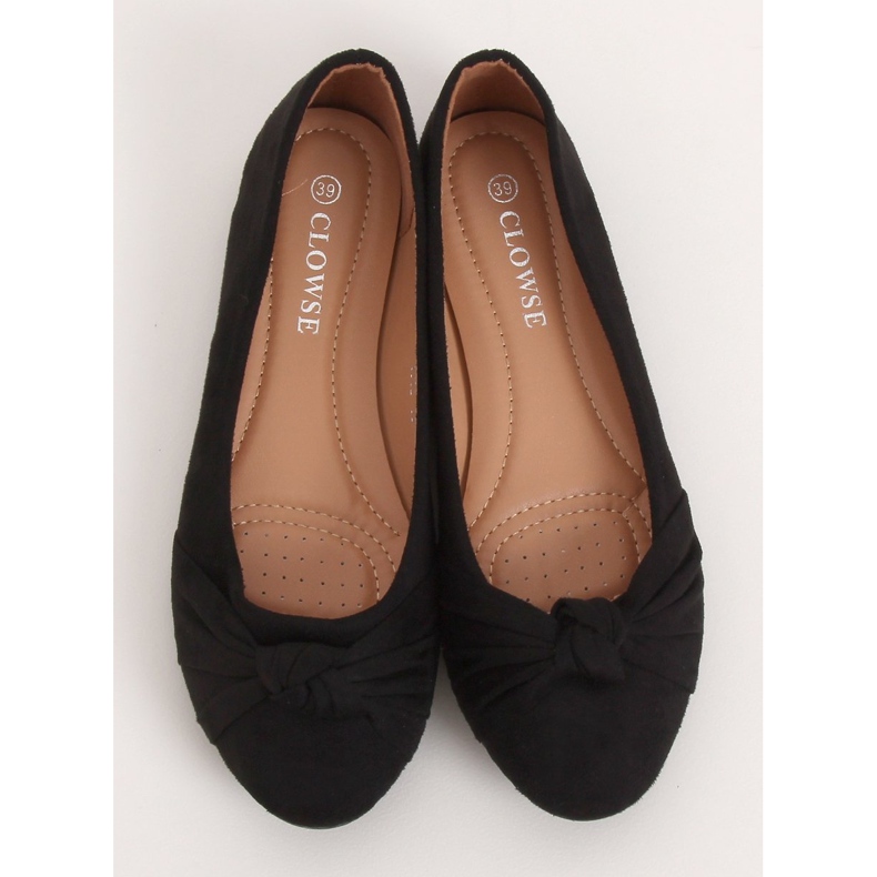 Černé dámské balerínky 8F62 Black černý 1