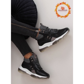 Černé kotníkové boty 2000-C03 černé černý 1