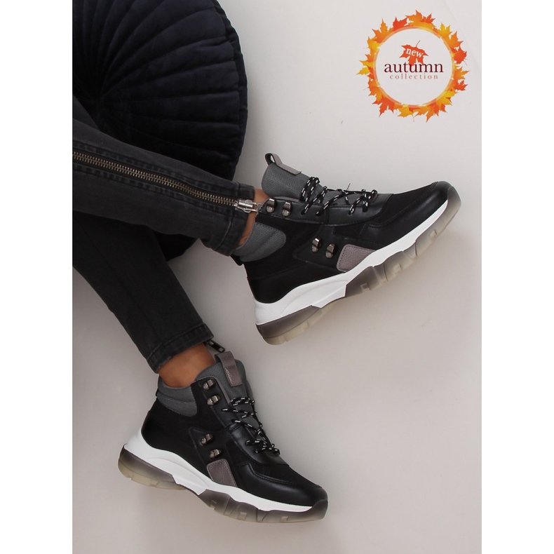 Černé kotníkové boty 2000-C03 černé černá 1