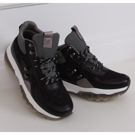 Černé kotníkové boty 2000-C03 černé černý 2