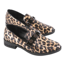 Hnědé dámské boty C18-6257 hnědý černá 1