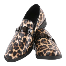 Hnědé dámské boty C18-6257 hnědý černý 2