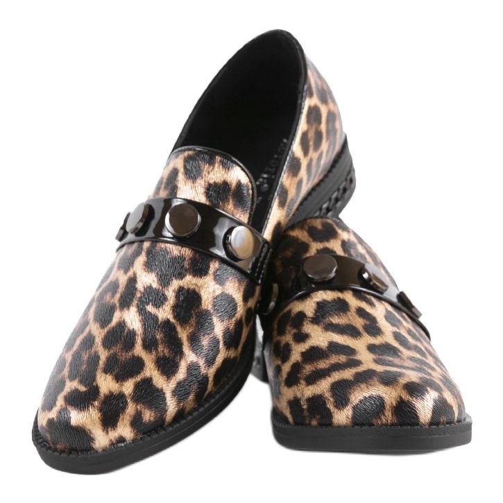 Hnědé dámské boty C18-6257 hnědý černý 2