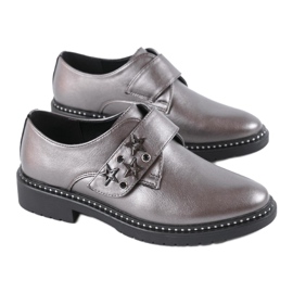 Šedé dámské boty C18-6391 šedá 1