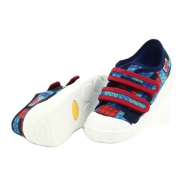 Dětská obuv Befado 907P114 červené námořnická modrá modrý vícebarevný 4