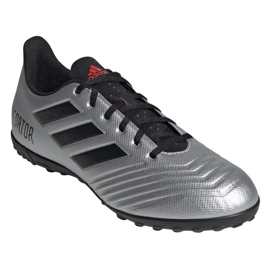 Kopačky Adidas Predator 19.4 Tf M F35634 stříbro 3