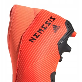 Kopačky Adidas Nemeziz 19.3 Ll Fg Jr EH0488 červený pomerančový 1