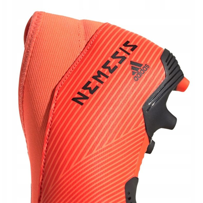 Kopačky Adidas Nemeziz 19.3 Ll Fg Jr EH0488 červený pomerančový 1