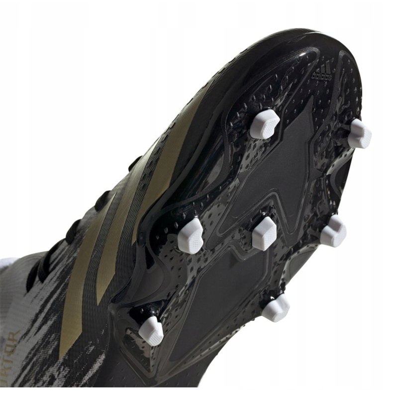 Kopačky Adidas Predator 20.3 Fg Jr FW9215 šedá / stříbrná, bílá, černá, zlatá bílý 1