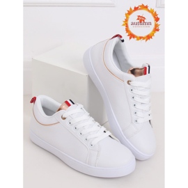 Bílé dámské tenisky B0-501 WHITE / CHAMPAGNE bílý 1