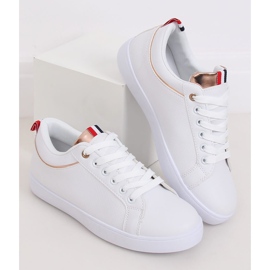 Bílé dámské tenisky B0-501 WHITE / CHAMPAGNE bílý 2