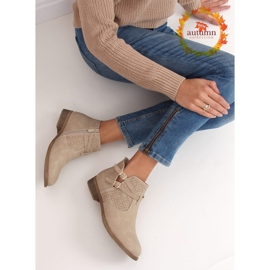 Dámské béžové boty CH2003 Béžové béžový hnědý 1