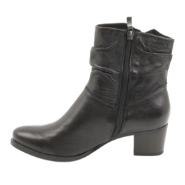 Caprice černé vysoké podpatky 25347 černý 1