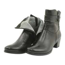 Caprice černé vysoké podpatky 25347 černý 4