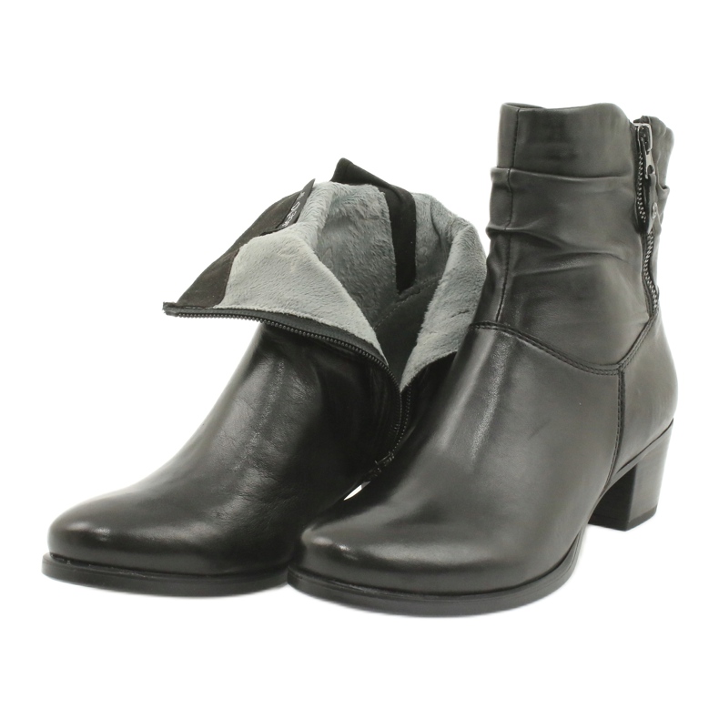 Caprice černé vysoké podpatky 25347 černý 4