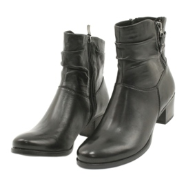 Caprice černé vysoké podpatky 25347 černá 2