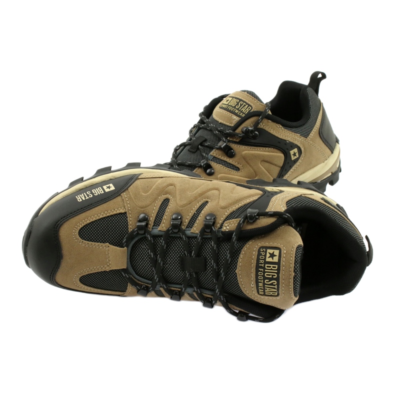 Pánské trekingové boty Big Star GG174280 béžový černá 5