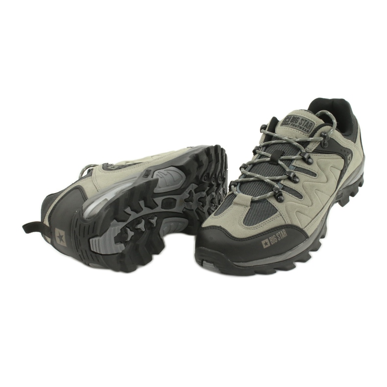 Pánské trekingové boty Big Star GG174281 černá šedá 3