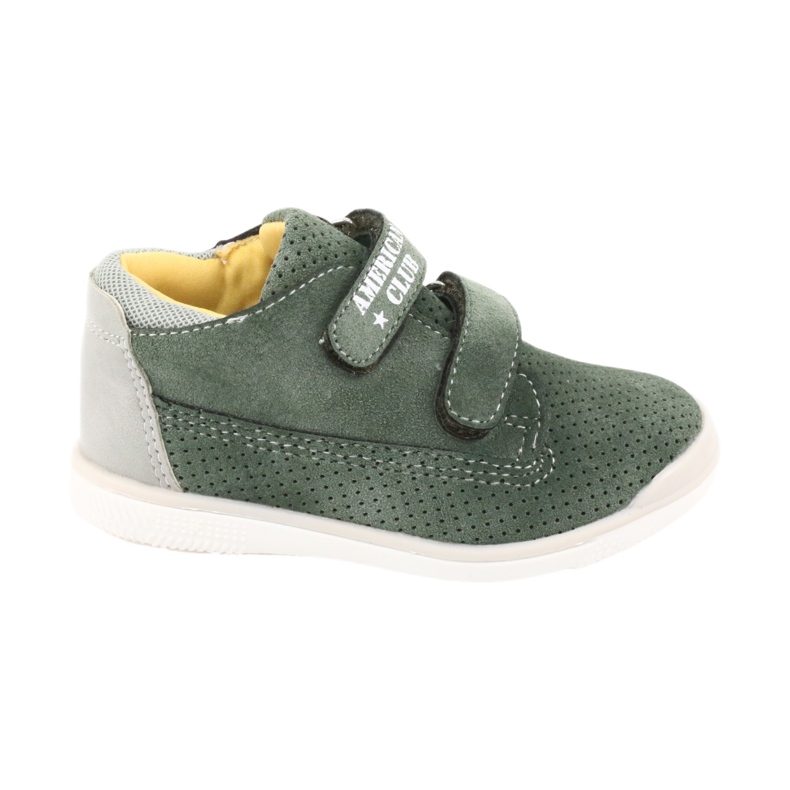 Boty se suchým zipem American Club GC22 šedá zelená 6