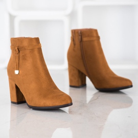 Elegantní kozačky VINCEZA hnědý 1