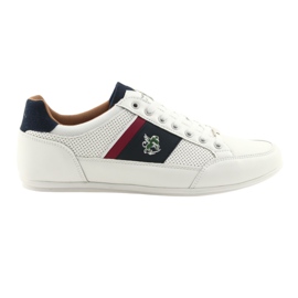 Bílá pánská sportovní obuv Mckey 901 bílý červené námořnická modrá 6