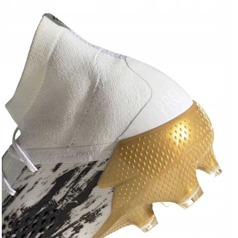 Kopačky Adidas Predator 20.1 Fg M FW9186 černá, bílá, černá, zlatá bílý 2
