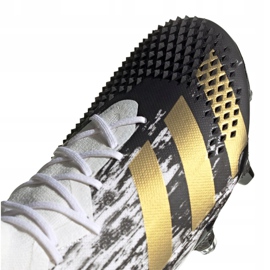 Kopačky Adidas Predator 20.1 Fg M FW9186 bílý černá, bílá, černá, zlatá 3