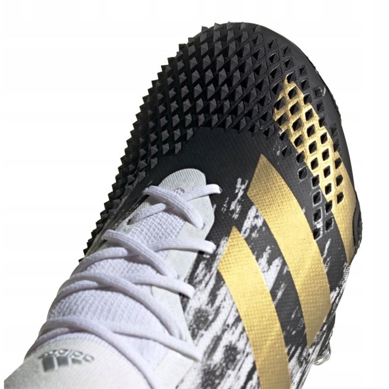 Kopačky Adidas Predator 20.1 Low Sg M FW9181 černá, bílá, černá, zlatá bílý 2