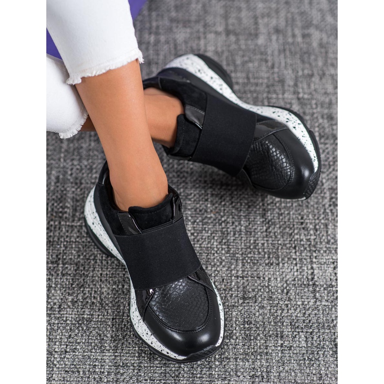 Bestelle Nazouvací tenisky na platformě černá 2