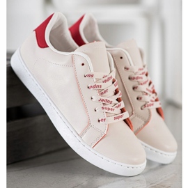 SHELOVET Módní sportovní obuv bílý červené 2