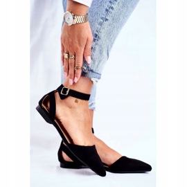 SEA Dámské černé ploché balerínky s páskem s Allison Spitz černá 1 SEA Dámské černé ploché balerínky s páskem s Allison Spitz černá 1