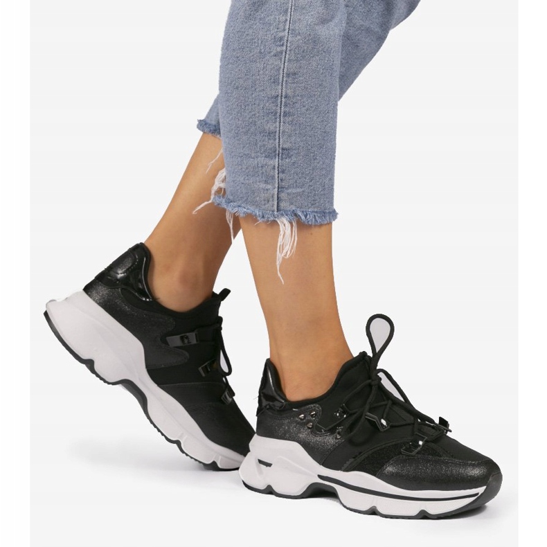 Černé tenisky Lycra C947 černá 1