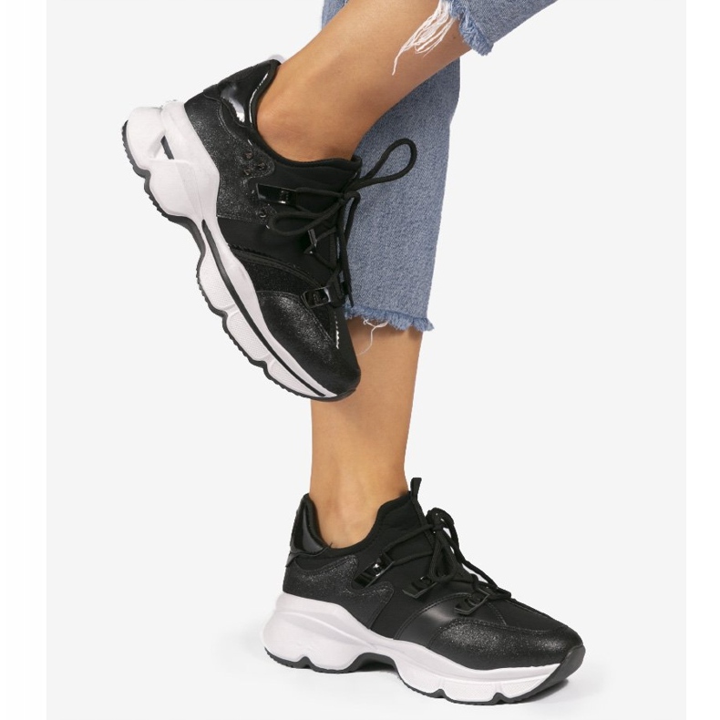 Černé tenisky Lycra C947 černý 2