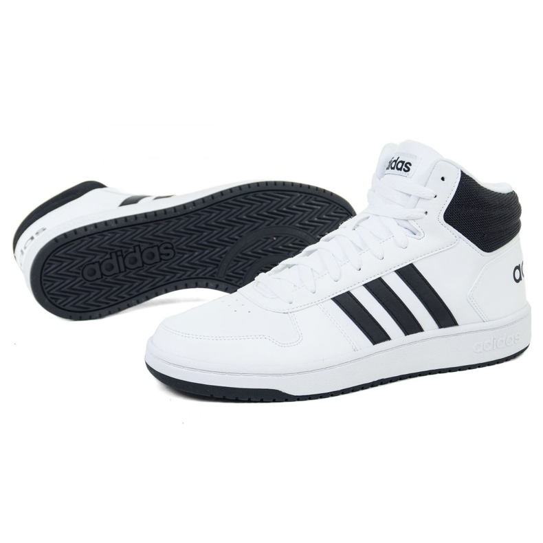 Boty Adidas Hoops 2.0 Mid M BB7208 vícebarevný bílý 1