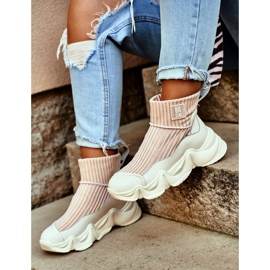 Dámské vysoké sportovní boty Big Star White GG274608 bílý 1