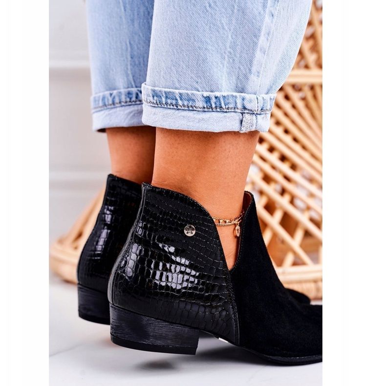 Dámské boty Maciejka Leather Black Snake 04091-72 černá 2