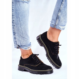 Dámské kožené oxfordky Brogues černé Maciejka 04087-01 černý 2