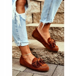 Dámské mokasíny Maciejka Leather Camel 04830 hnědý 2