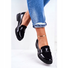 Dámské mokasíny Lordsy Patent Leather Black Nicole 2589 černý 2