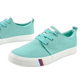 Zelené klasické dámské tenisky T-1743 zelená 1