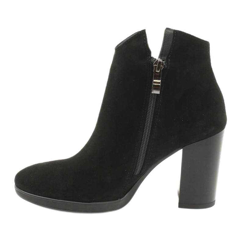 Gamis Kožené semišové kotníkové boty 4018 černé černá 1