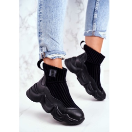 Dámské vysoké sportovní boty Big Star černé GG274607 černá 1